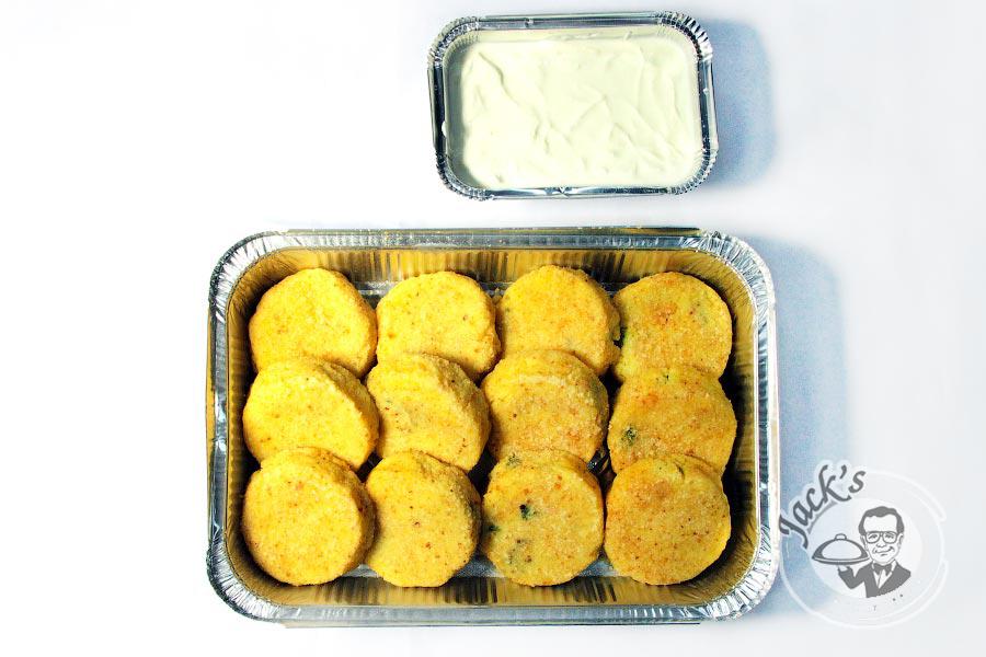 Russian Potato Bitochki "Sunny" Stuffed with Spinach 12 pcs