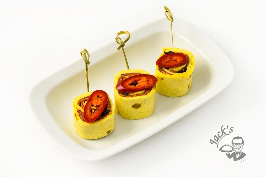 Italian Wrap-Rolls with Pepperoni Sausages "Bologna" 6 pcs