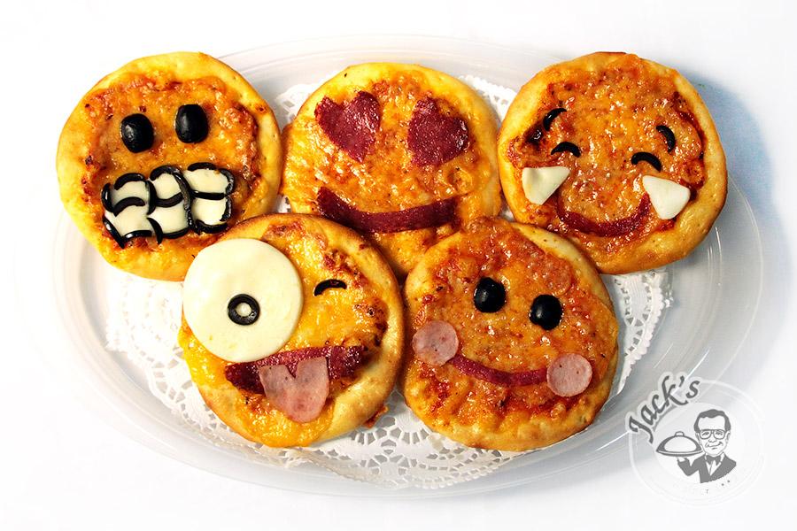 Mini-Pizzas (Pizzetti) «Emoji» 13 cm, 4/5/9 pcs