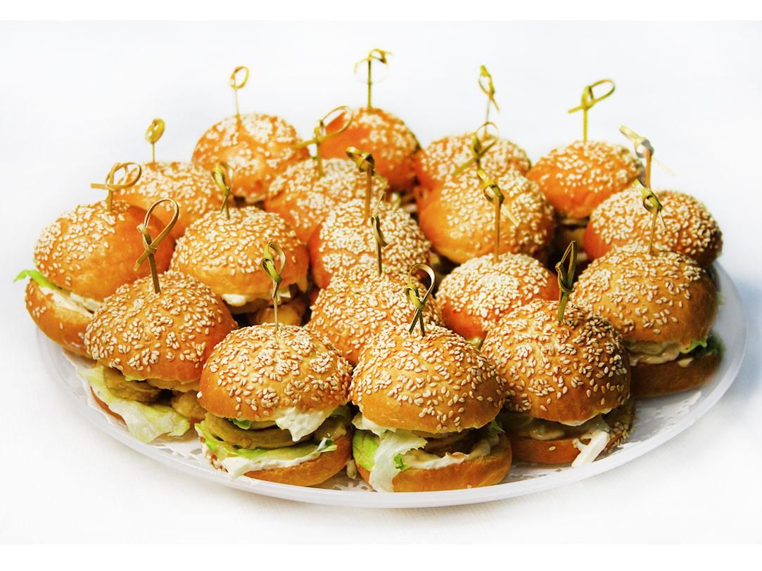 Sandwich Sliders (Mini Burgers 6 cm) "Calmari-Creole" 16/24 pcs