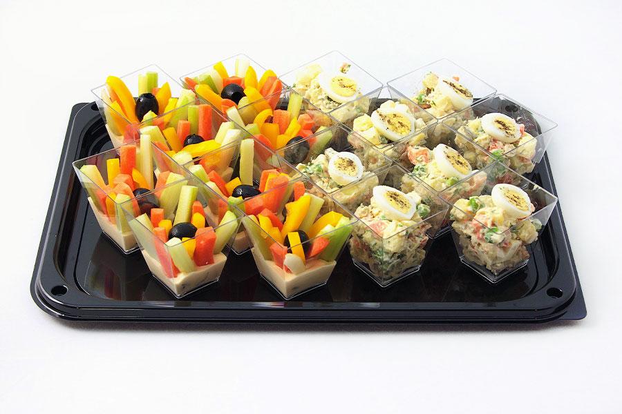 Assorted Salad Shotglasses "Summer Potpourri" 16 pcs