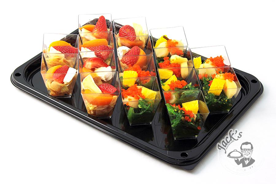 Assorted Salad Shotglasses "Paradise Oasis" 16 pcs