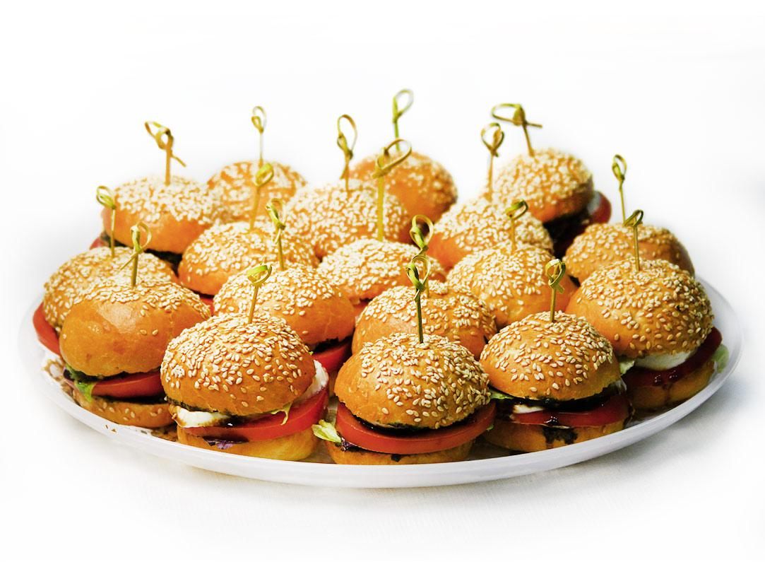Sandwich Sliders (Mini Burgers 6 cm) "Big Mo" 16/24 pcs