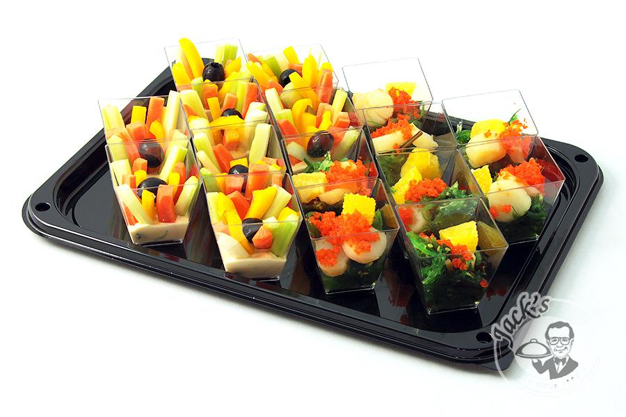 Assorted Salad Shotglasses "Vegetable Fiesta" 16 pcs
