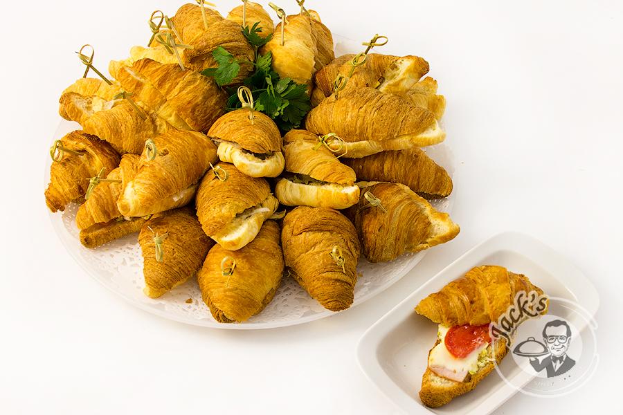 Mini croissants with carbonad ham 15/25/50 pcs