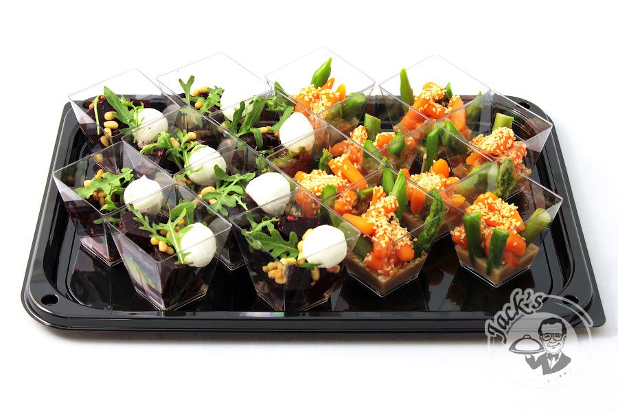 Assorted Salad Shotglasses "Double Pleasure" 16 pcs