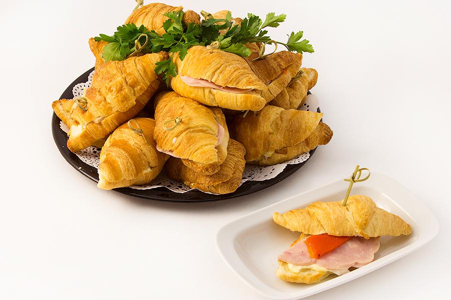 Mini croissants with ham 15/25/50 pcs