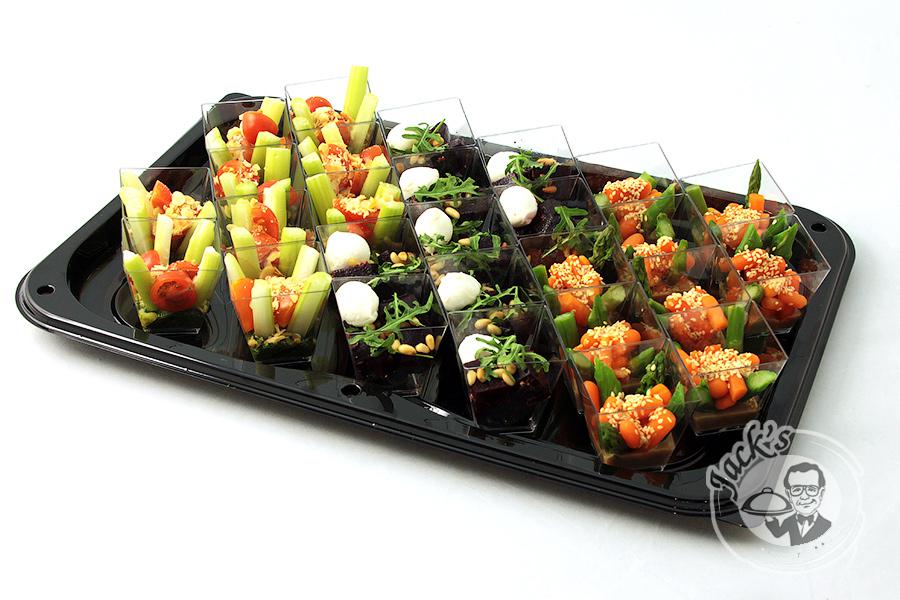 Large Assorted Salad Shotglasses "Summer Tale" 27 pcs
