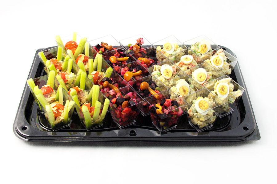 Large Assorted Salad Shotglasses "Russian Fair" 27 pcs