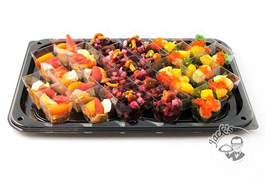 Large Assorted Salad Shotglasses "Royal Reception" 27 pcs