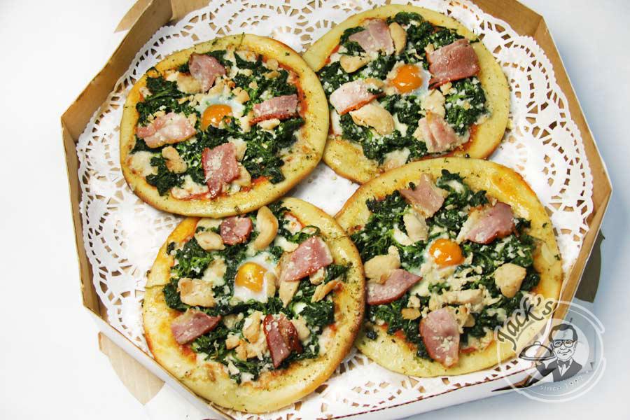 Mini-Pizzas (Pizzetti) "English Breakfast" 13 cm, 4/8 pcs