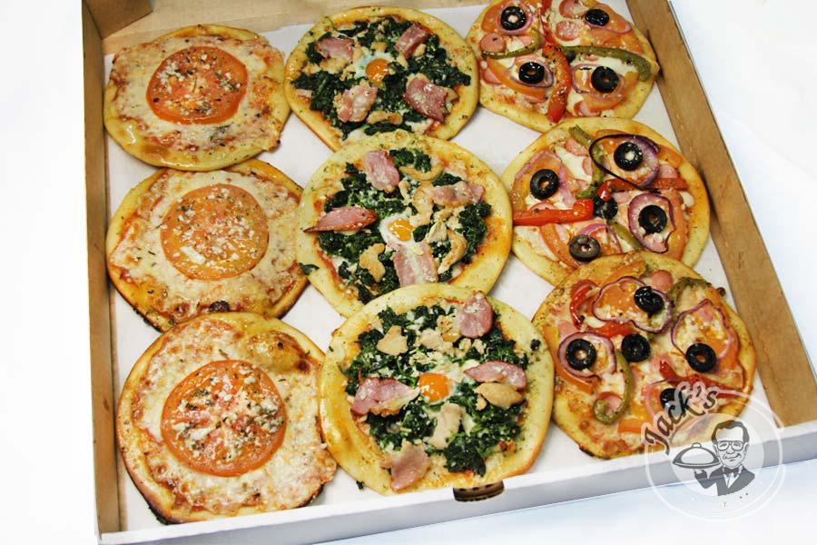 Mini-Pizzas (Pizzetti) "A Festival Kaleidoscope" 13 cm, 9 pcs