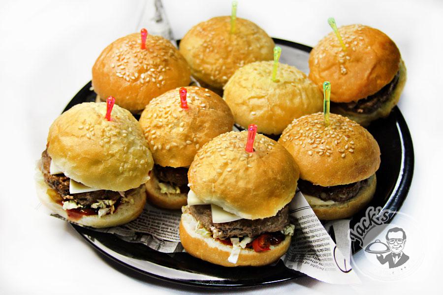 Assorted Mini-Burgers "University of Harvard Party" 7 cm, 8 pcs