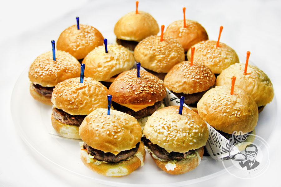 Assorted Mini-Burgers "University of Harvard Party" 7 cm, 14 pcs