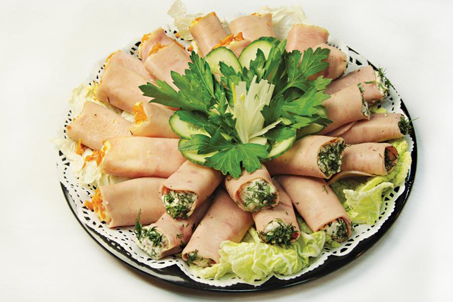 Ham with cheese rolls 24/48 pcs