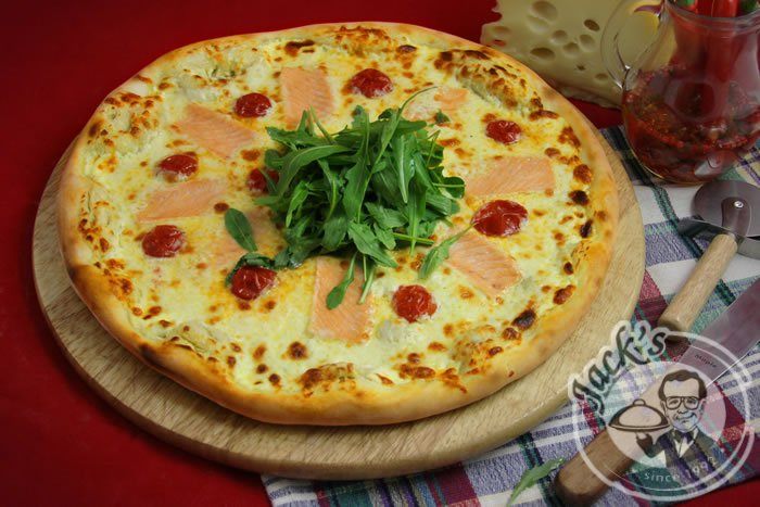 Pizza "Salmon di Garden" 35 cm