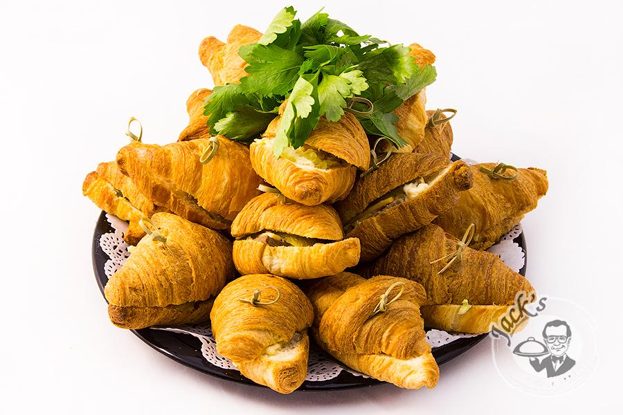 Mini croissants with turkey and bacon 15/25/50 pcs
